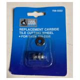 Tool Shop Tile Cutting Machine with New Replacement Carbide Tile Cutting Wheel