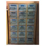 Multi Drawer Nail Cabinet Filled with a Variety of Many Kinds of Nails
