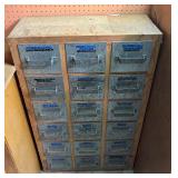 Multi Drawer Nail Cabinet Filled with a Variety of Many Kinds of Nails
