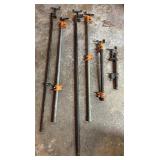 Assorted Metal Pipe Clamps