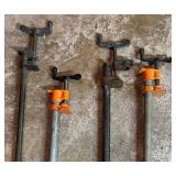 Assorted Metal Pipe Clamps