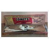 Vintage Monogram U.S. Navy LST 608, O-lin Fleet Submarine and Comets Amazing Flying Model Kits