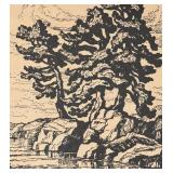 "Three Pines" Signed Print by Birger Sandzen