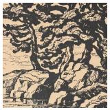 "Three Pines" Signed Print by Birger Sandzen