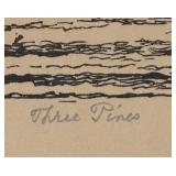 "Three Pines" Signed Print by Birger Sandzen