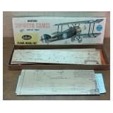 Vintage Comets Amazing Flying Airplane, Guillows Airplane and Guillows British Sopwith Camel Model Kits