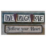 Collection of Inspirational Wall Plaques