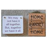 Collection of Inspirational Wall Plaques