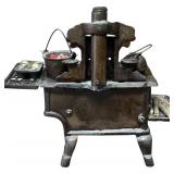 Vintage Miniature Cast Iron Wood Cook Stove