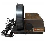 Vintage Slide Projector, Slide Carousal and Light Bulb