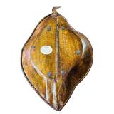 Lovely Decor including Wooden Leaf Platter, Small Mirrors, Faux Plant, Green Mirror and More