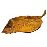 Lovely Decor including Wooden Leaf Platter, Small Mirrors, Faux Plant, Green Mirror and More