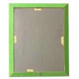 Lovely Decor including Wooden Leaf Platter, Small Mirrors, Faux Plant, Green Mirror and More