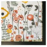 Fabric Floral Framed Wall Art