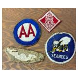 Variety of Vintage Patches including Boy Scout Patches
