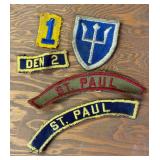 Variety of Vintage Patches including Boy Scout Patches