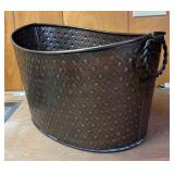 Three Decorative Metal Bins