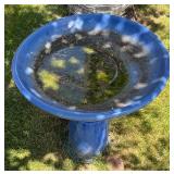 Lovely Blue Bird Bath