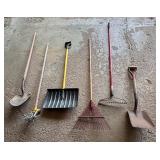 Shovels, Rakes and Tiller