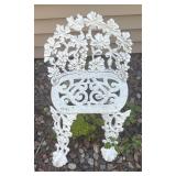 Gorgeous Grape Vine Patterned Cast Iron Garden Chair