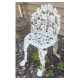 Gorgeous Grape Vine Patterned Cast Iron Garden Chair