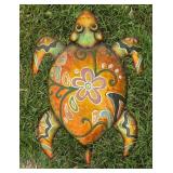 Colorful Metal Decorative Sea Turtle Wall Hanging