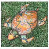 Colorful Metal Decorative Sea Turtle Wall Hanging