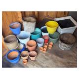 Variety of Planters, Pots and Baskets