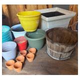 Variety of Planters, Pots and Baskets