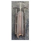 Vintage Wood and Metal Sled