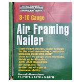 Central Pneumatic 8-10 Gauge Air Framing Nailer