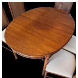 Vintage Dixie Tahiti Dining Table with Six Chairs