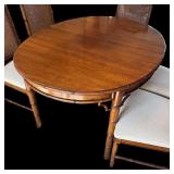 Vintage Dixie Tahiti Dining Table with Six Chairs