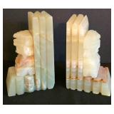Pair of Onyx Aztec Style Bookends