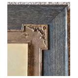 Vintage Rustic Framed Holland Print on Glass