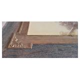 Vintage Rustic Framed Holland Print on Glass