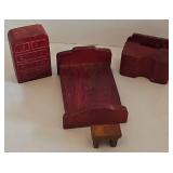 Sweet Collection of Wooden Dollhouse Furniture