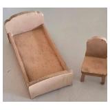 Sweet Collection of Wooden Dollhouse Furniture