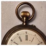Small Pre-WWII Remontoir Cylindre 10 Pocket Watch
