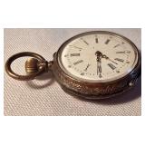 Small Pre-WWII Remontoir Cylindre 10 Pocket Watch