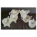 Vintage Crystal Sugar & Creamer Sets