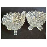 Vintage Crystal Sugar & Creamer Sets