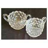 Vintage Crystal Sugar & Creamer Sets
