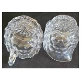 Vintage Crystal Sugar & Creamer Sets