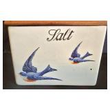 Vintage Bluebird Salt Cellar