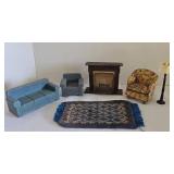 Wooden & Upholstered Dollhouse Furniture