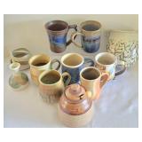 Artisan Pottery Grouping