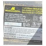McCulloch 7 1/4 Circular Saw Model: 8550