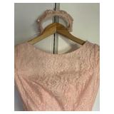 Pretty Pink Vintage Lace Dress with Headband