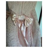 Pretty Pink Vintage Lace Dress with Headband